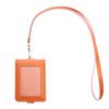 PU Leather Work Card Holders Solid Color ID Card Cover Name Badge Holder  School Acsesories