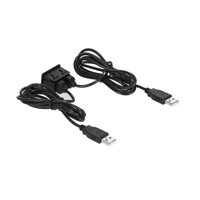 150 cm Auto-Armaturenbrett-Unterputz-Zwei-USB-Port-Panel-Auto-Boot-Dual-USB-Verlängerungskabel-Adapter