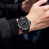 Mokaga Men's High-End Waterproof Quartz Watch with Simple Calendar & Luminous Stripe Markers