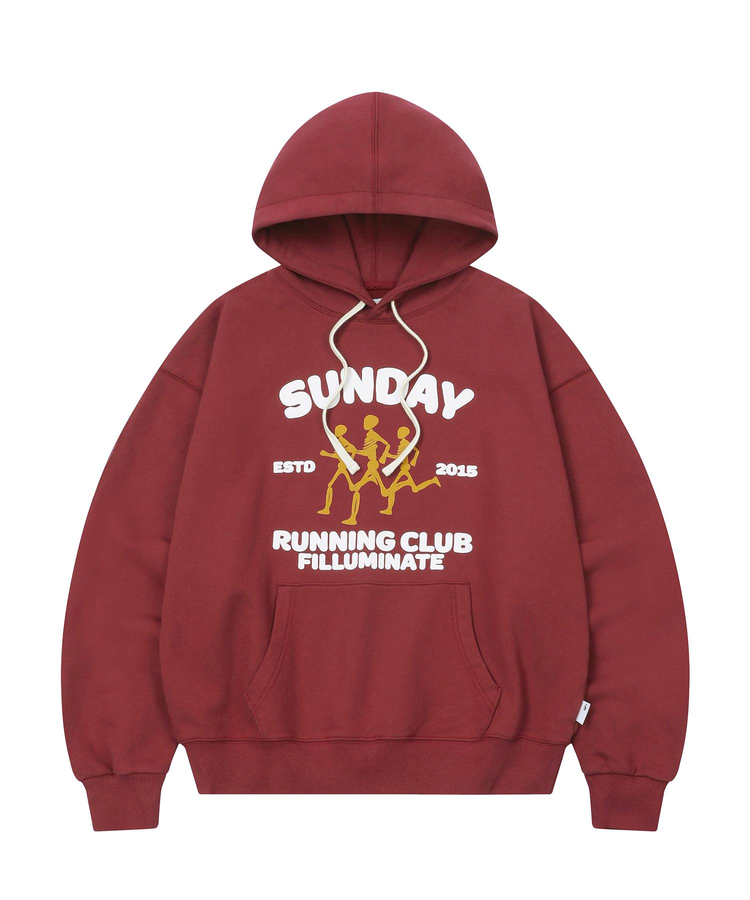 Illuminate Running Club Hoodie-Wine Wine/M
