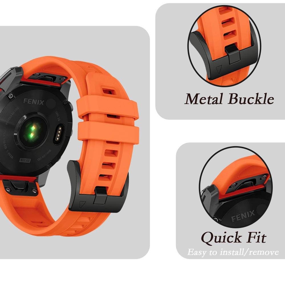 26mm 22mm 20mm Silikonarmband für Garmin Fenix 8 51mm 47mm 43mm Quick Fit Armband Uhrenband Garmin Enduro3/ Fenix E/7X 6X 5X