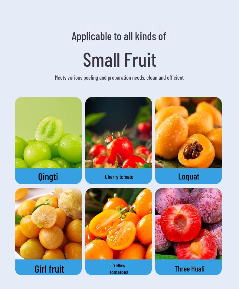 Electric Fruit & Vegetable Peeler for Home & Commercial Use, Ideal for Grapes and Milk Tea Shops