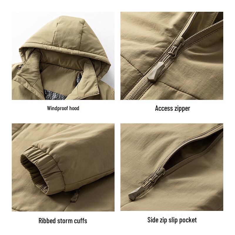 Jeanswest Men's Hooded Winter Padded Jacket