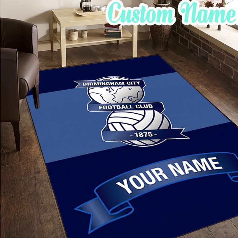 Custom Name Birmingham Football Club  Rug, Office Rug, Chair Rug, Carpet for Living Rooms, Doormat Game Rug Home Decor Christmas Gifts