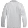 Polo Ralph Lauren SS24 Pony Embroidered Striped Trim Long Sleeve Polo Shirt Men tops Gray MNPOKNI16821648-020