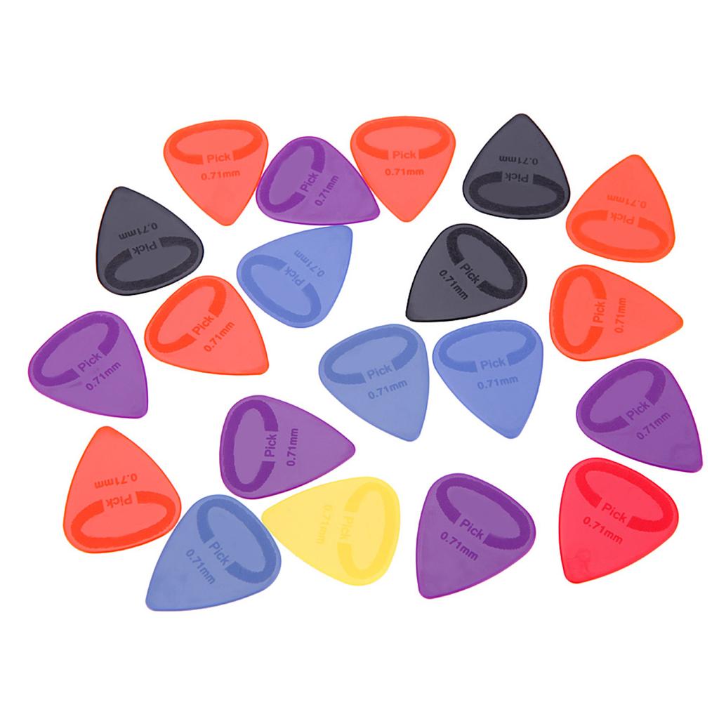 Alice AP G 20pcs 0.71mm Projecting Nylon Guitar Picks Plectrums