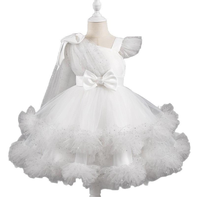Little Girls Puffy Tulle Princess Dress Birthday Party Formal Dress