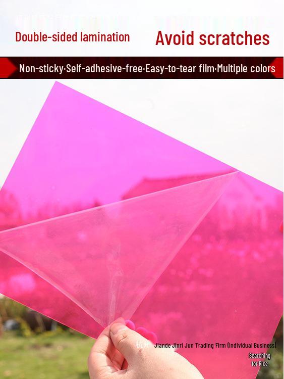 Transparent PVC Plastic Sheet: Colored Light Filter & Graffiti Mat for Kids' Art, 0.5mm