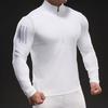 Running and Fitness Outdoor Long-sleeved Ice Silk T-shirt for Men In Spring and Autumn Domineering Muscle Style Thin T-shirt for Men