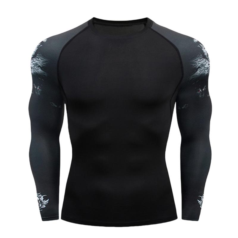 MMA T-shirt Men's Rashguard Long Sleeve Muay Thai T-shirts Gi BJJ Jiu Jitsu MMA Compression Shirt Fitness Gym Boxing Jerseys