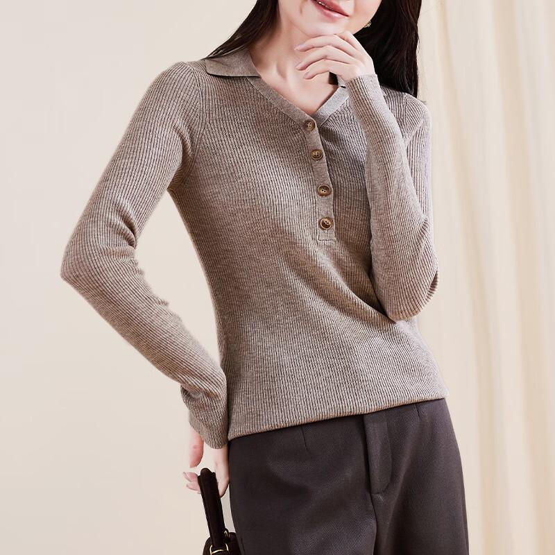SOFSIL Women's Lapel Knit Top