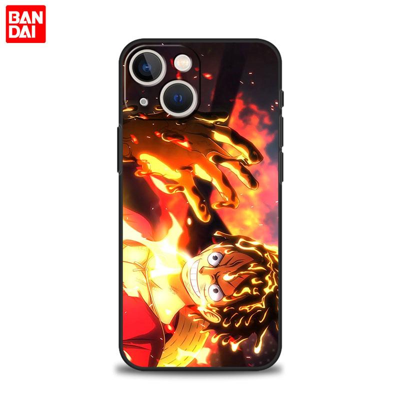 Capinha Case for iPhone 13  11 12 14 Pro Max 8 7 Plus XR X XS 6 6S SE3 Phone Funda Etui Coque One Piece Sun God Luffy Gear 5
