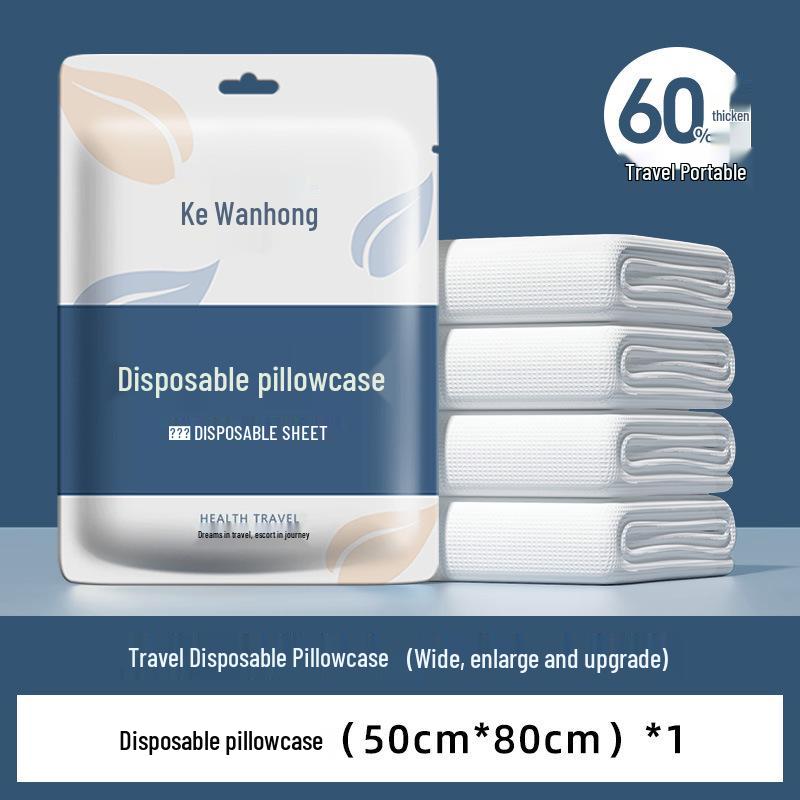 4-Piece Thickened Disposable Bed Sheet & Duvet Cover Set for Travel & Hotels