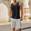 Men’s Lightweight Sleeveless Quick Dry Athletic Tank Top Breathable Loose Fit Vest for Outdoor Fitness Workout Running Gym