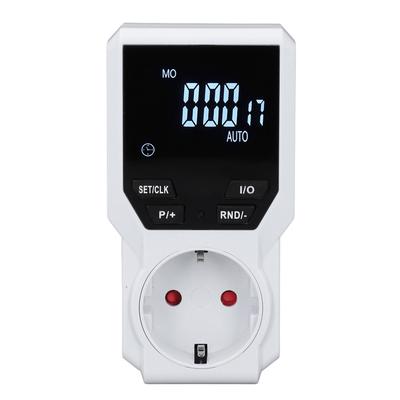 Timer Plug Outlet Digital Electrical Indoor Timed Power Switch Kitchen Home EU Plug 230V