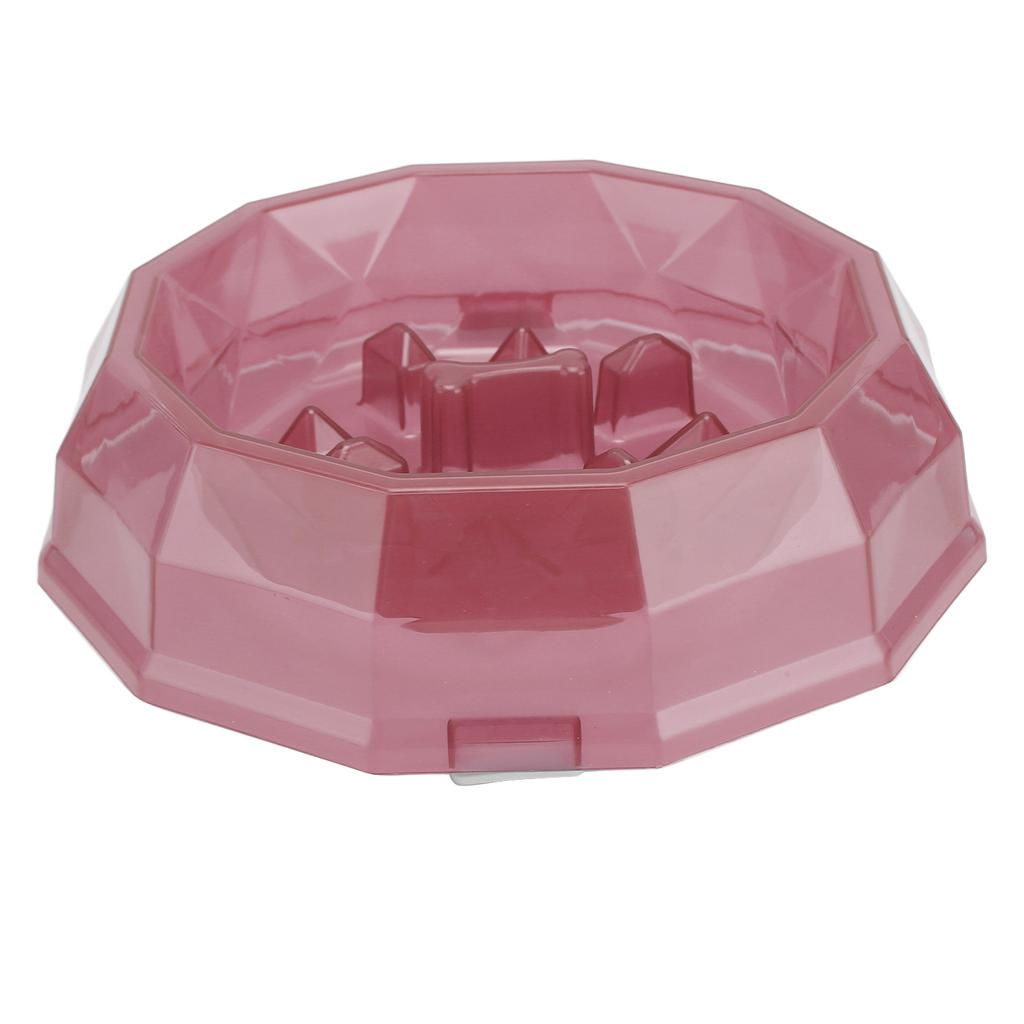 Slow Feeder Dog Bowls Food Grade Prevent Chocking Digestive Aid Dog Slow Feeding Puzzle Bowl for Dogs Cats Purple