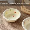 Elevated Cat Bowls with 15° Tilted Stand Ceramics Drinking Water Feeding Pet Supplies for Cats Dogs Protect Neck Gamelles Chat