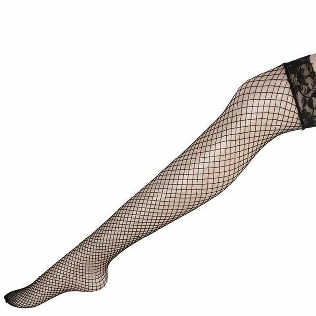 Thigh High Lace Top Fishnet  Lingerie Erotic Hosiery Stockings