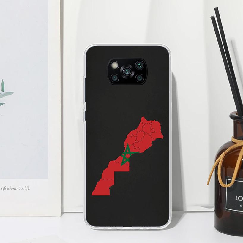 

Morocco Flag Phone Case For Xiaomi Poco X7 X6 X5 M7 M8 Pro F7 Ultra Redmi 15C 15 13C 13 12C 12 10 10C 10A Art Fundas Poco X7 X6 Redmi 10A