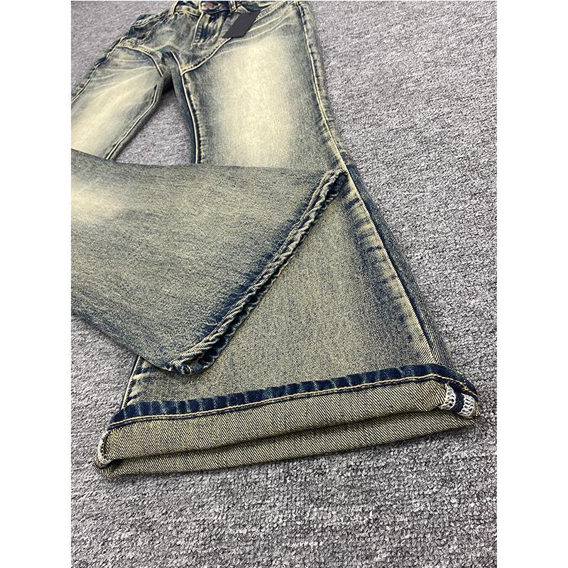 RI3 Women's Mid-Rise Slim-Fit Flare Jeans, Skin-Friendly Cotton, Retro Faded Blue