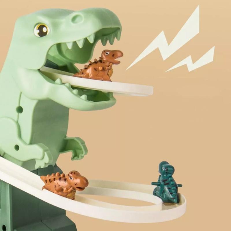 Batole Dinosaurus Lezecká Skluzavka Schody Hračka Závodní Dráha Herní Sada Elektrická Dobrodružná Skluzavka Horská Dráha Se Světlem Hudbou Dětský Dárek