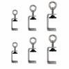 1pc 304 Stainless Steel Square Clamp Pull Ring Fixed Holder Clip C-clamp  Hardware Fasteners