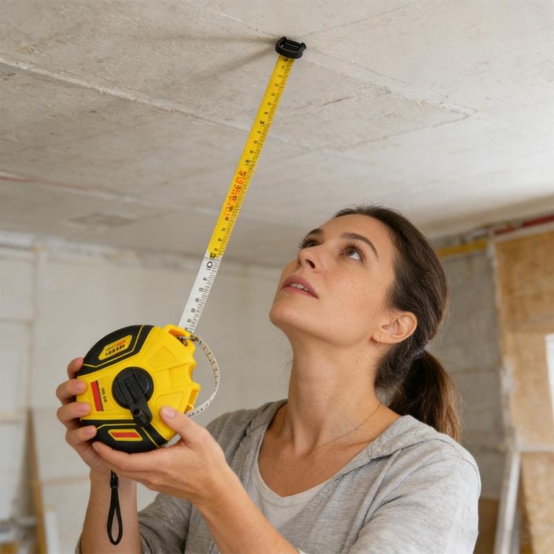 Fiberglass Tape Measure for Long Time Use in Professional Construction Work and DIY Home Improvement Activity