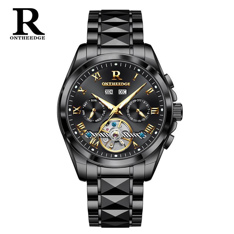 A Swiss Famous Watch Men's Automatic Hollow Mechanical Watch Waterproof Watch Men's Pure Mechanical Watch Men's Watch