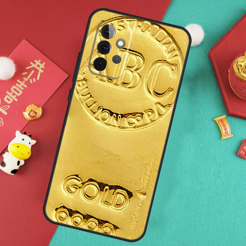 Switzerland Fine Gold Case For Samsung Galaxy A55 A35 A15 A54 A34 A14 A52 A32 A12 A13 A33 A53 A17 A16 A26 A36 A56
