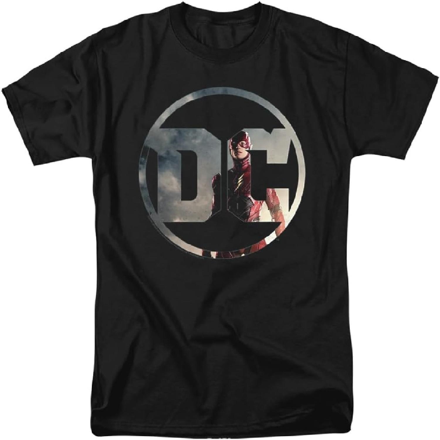 Popfunk Classic Justice League Movie Flash Logo T Shirt S