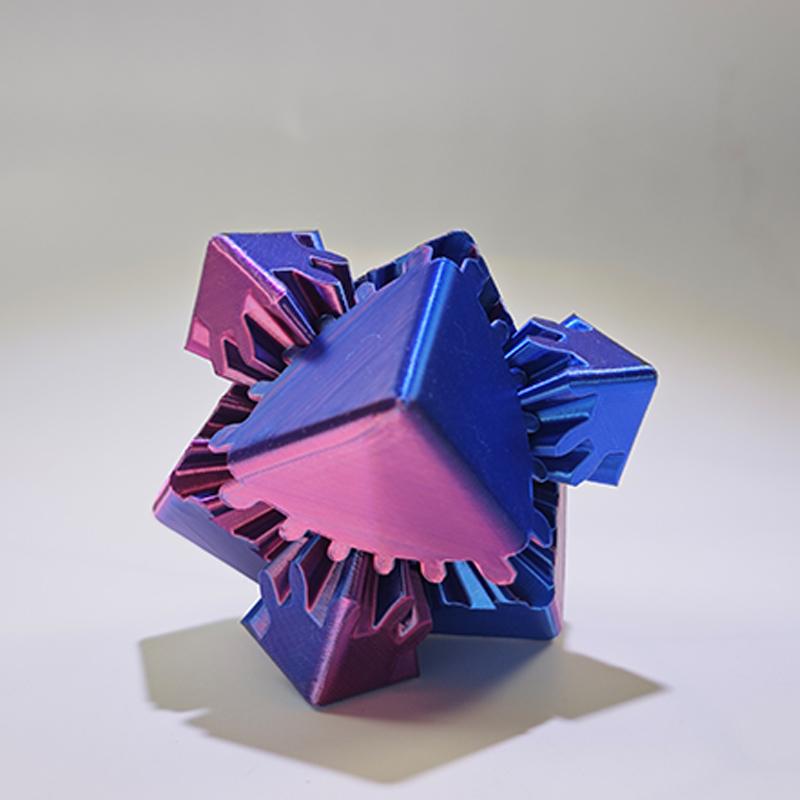 New 3D Printed Gear Ball Rotating Desktop Decorative Model Ornaments Boys Birthday Gift New Test Fidget Toy
