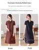 Elegant Summer Lapel Dress for Middle-Aged and Senior Women 2026