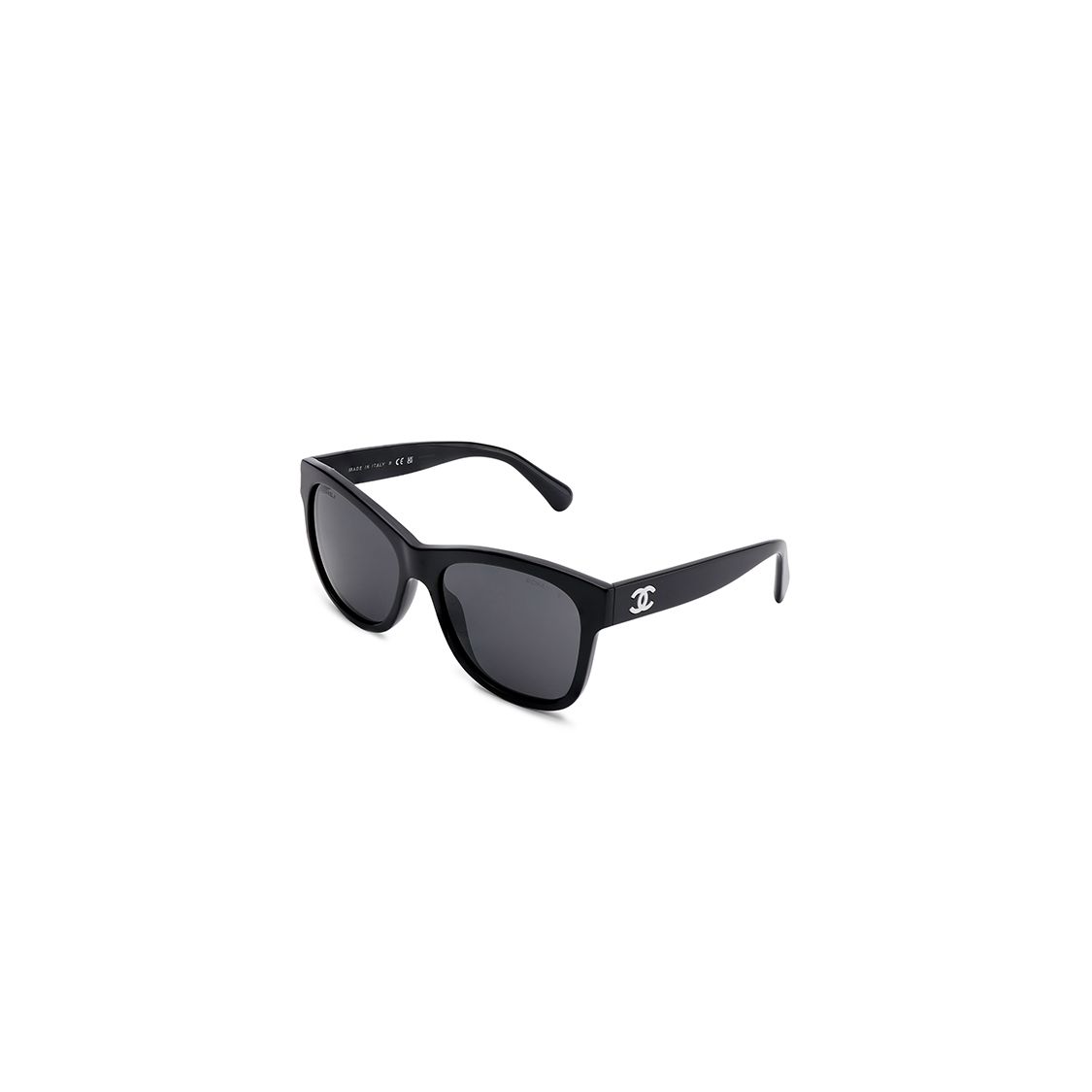 

Chanel Square Silver Double C Logo Sunglasses Butterfly Style Unisex sunglasses black CH5380-C501S8 Basic Packaging-Eyeglass Case+Box