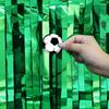 Uscam World Cup Green Rain Silk Table Skirt Birthday Party Decoration Diy Football Sticker Fringed Table Curtain
