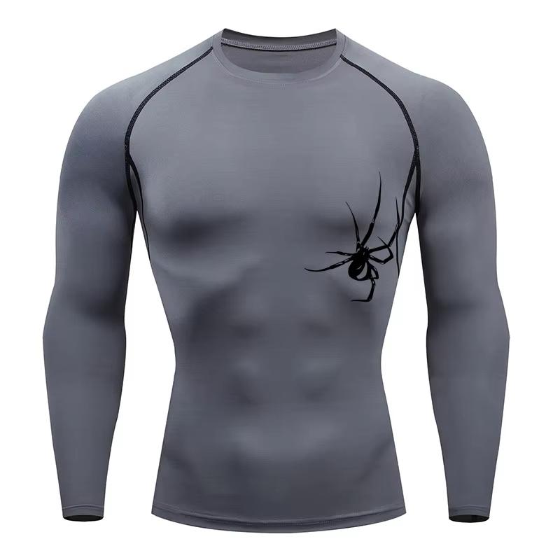 Men's T-shirt Men Running Sport T Shirt Men Compression Fitness Tops Tee Quick DryTight Training Gym Sport Running Shirts