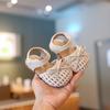 Baby sandals, infant shoes, girls' princess shoes, soft-soled toddler shoes, summer closed-toe anti-kick shoes for girls, new