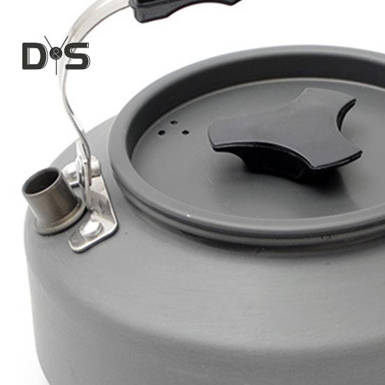 0.8/1.1/1.2L Aluminum Alloy Camping Kettle Portable Lightweight Large Capacity Outdoor Traveling Hiking Picnic Coffee Pot Tea Kettle