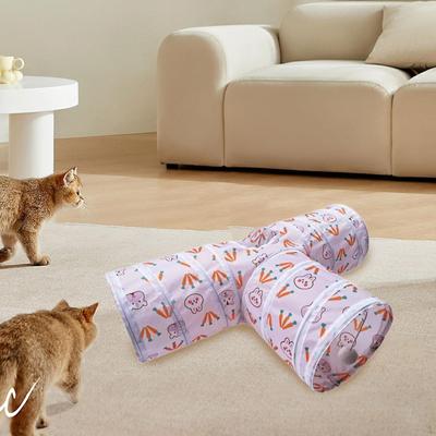 Kattunnel Gömställe Aktivitet Hängande Leksak Boll för Innekatter Kiköppning Kattunge
