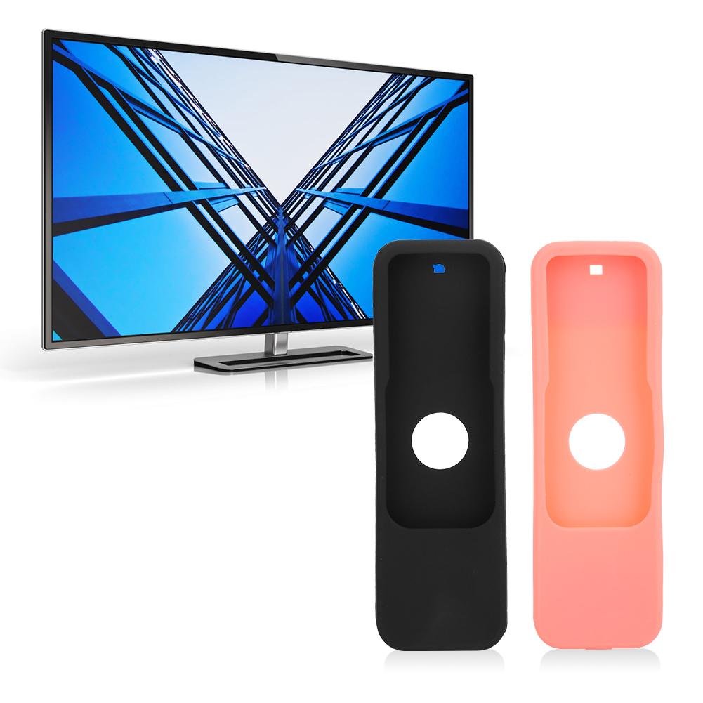 2Pcs Non Slip Protective Silicone Cover Case Fit for TV 4K 4th 5th Generation Remote Controller(Black Red )
