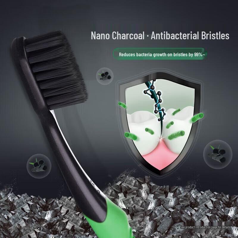 Darlie Charcoal Clean Soft Toothbrushes (4 Count)