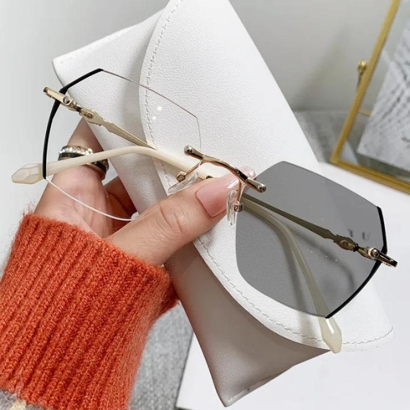 Photochromic Sun Glasses Women Fashion Myopia Glasses Anti Blue Light Eyeglasses 0 To -4 0 Outdoor UV Protection