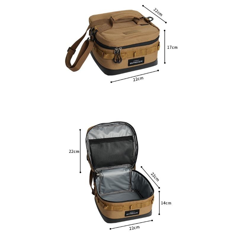 1pcs Outdoor Picnic Bag Insulated Tote Portable Oxford Cloth Handbag Outdoor Camping Tableware Storage Bag