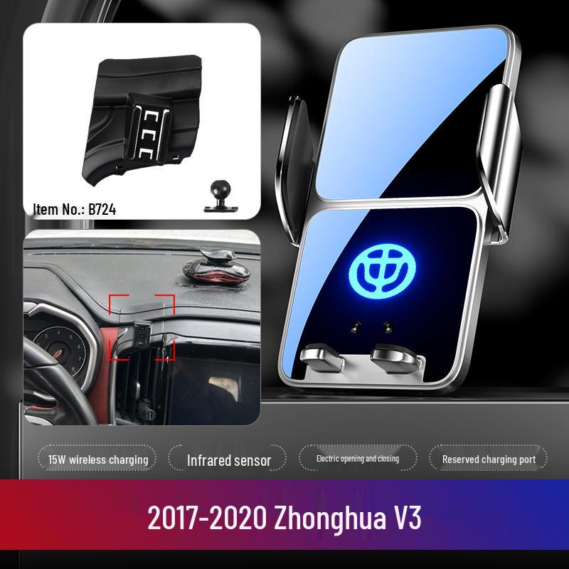 

V5V3 Car Phone Holder Clip-on Mount & Fixing Bracket for Interior