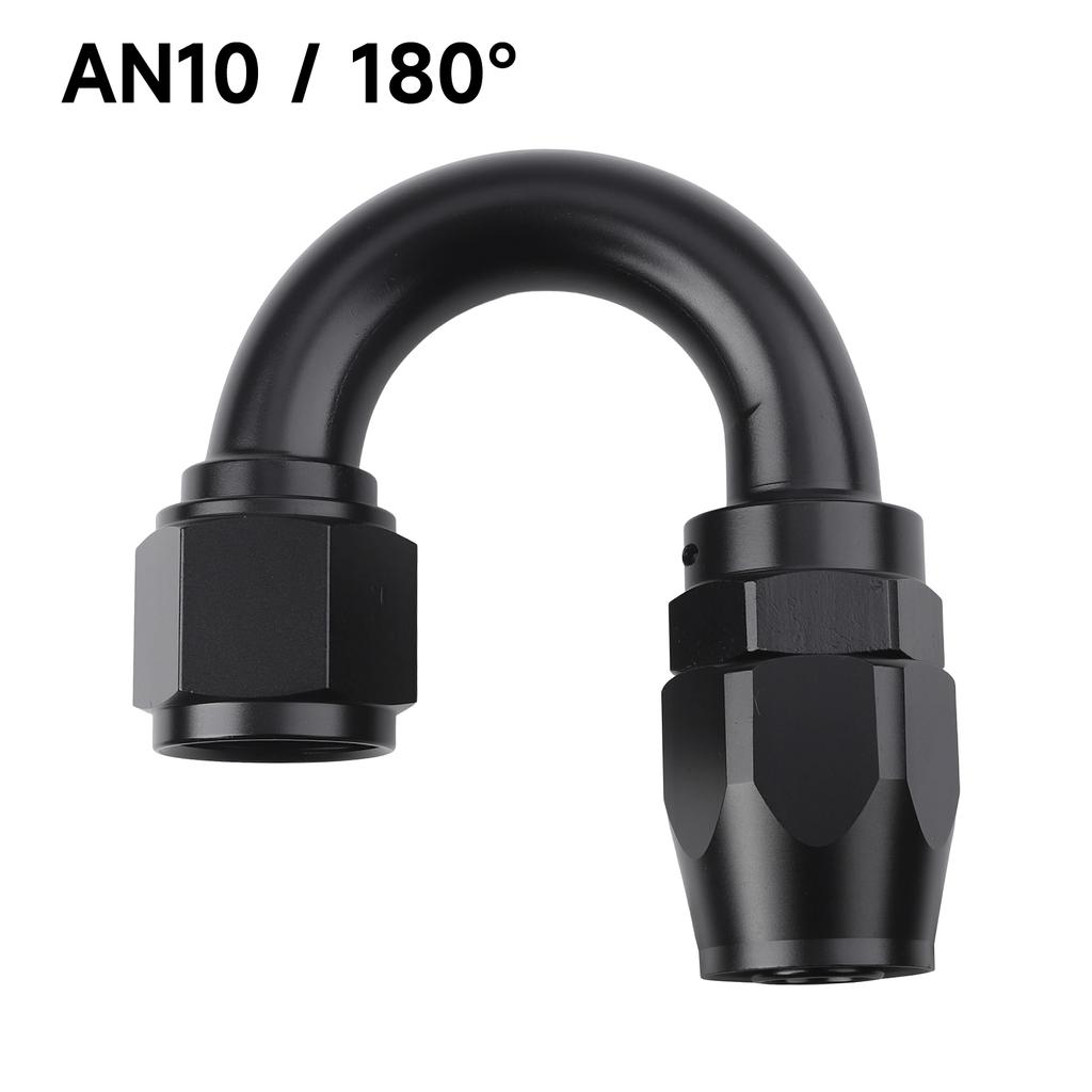 1 PCS Universal Straight 0 45 90 180 Degree Aluminum Car Swivel Hose End Fitting Adapter AN4/AN6/AN8/AN10 Oil Fuel CPE Line NPT