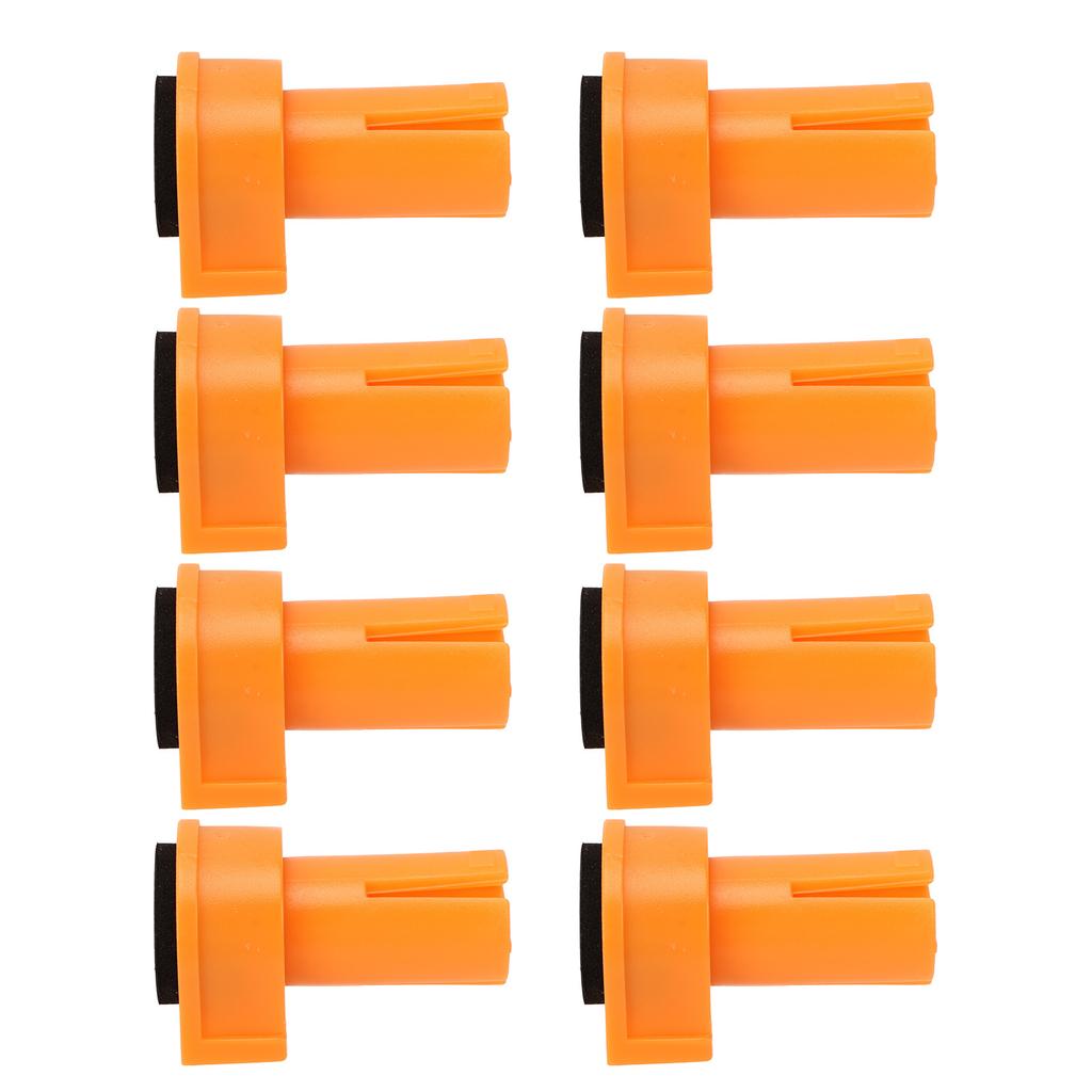 8Pcs Bench Dogs Nylon Non Slip EVA Brake Inserts Woodworking Clamp Jig Accessories 20mm