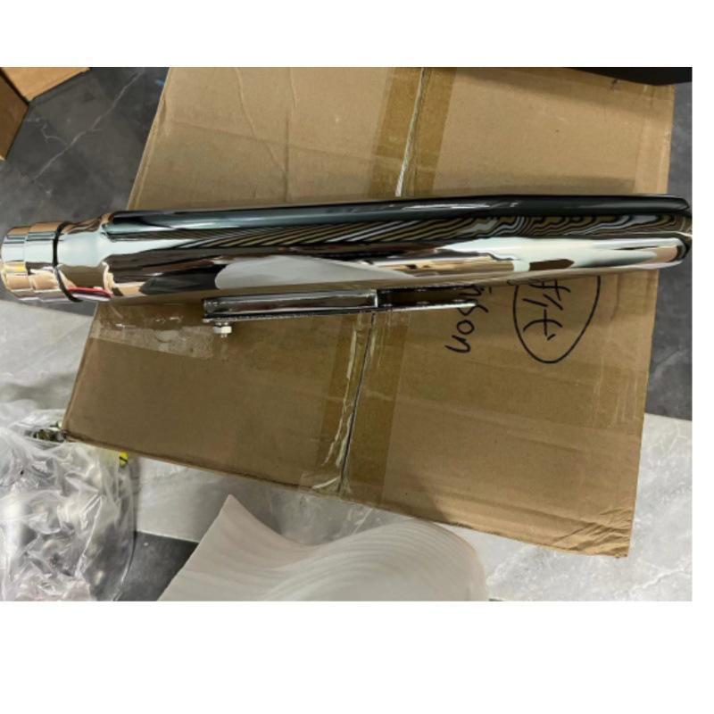 Retro-Fischkopf-Auspuffendrohr für Harley Triumph Climber Guz Prince, modifiziertes Motorrad.