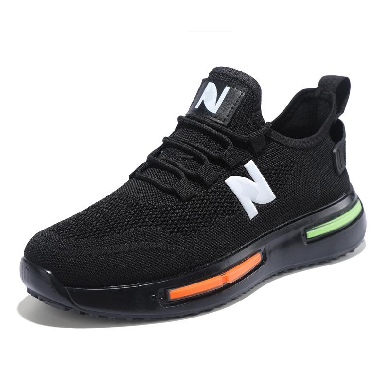 

Мужская обувь 2025 года, новые дышащие сетчатые кроссовки, спортивная обувь, повседневная обувь, мужская модная сетчатая обувь для путешествий Tide, удобные кроссовки для бега 39 чёрный