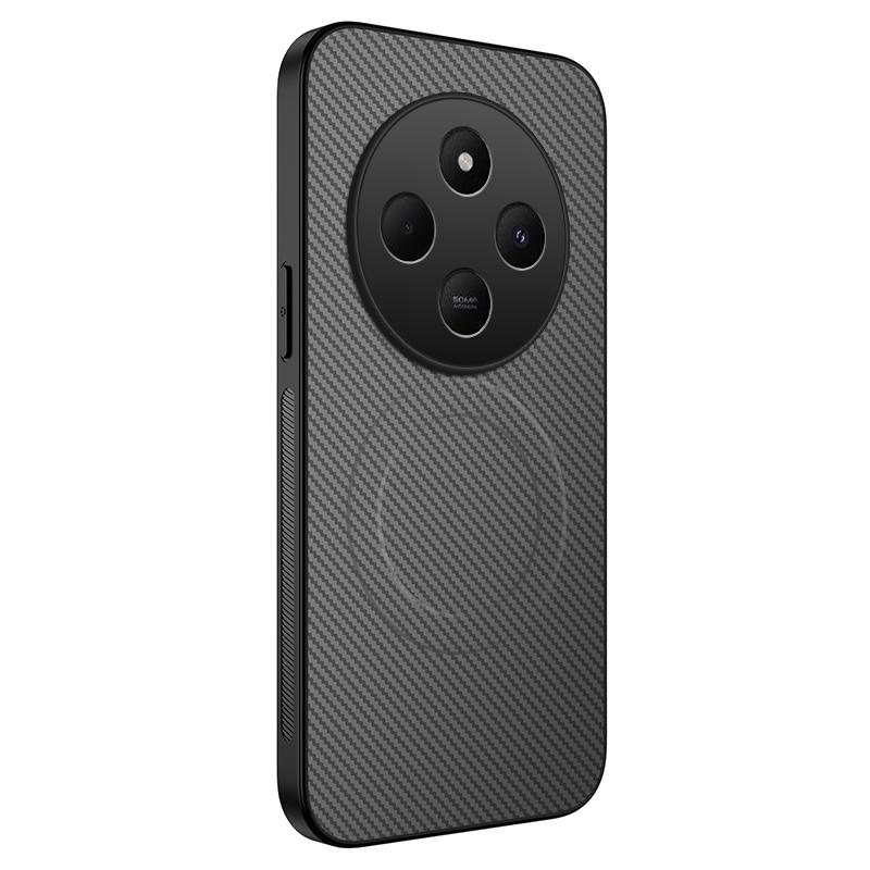 

Для OPPO F27 K12 Роскошный матовый чехол-броня из углеродного волокна Для OPPO K12 Plus Автомобильный магнитный противоударный чехол Для чехлов OPPO K12 Oppo F27 серый