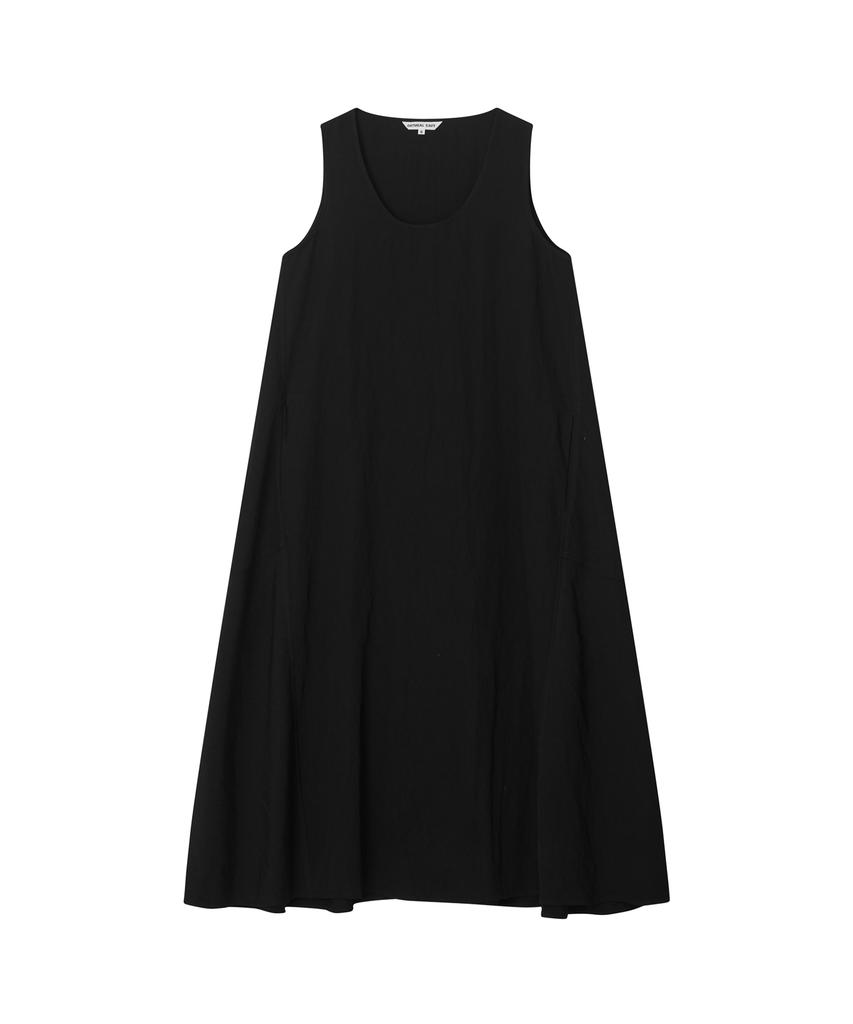 Oteumilkape Minimal Maxi Sleeveless Dress - Black