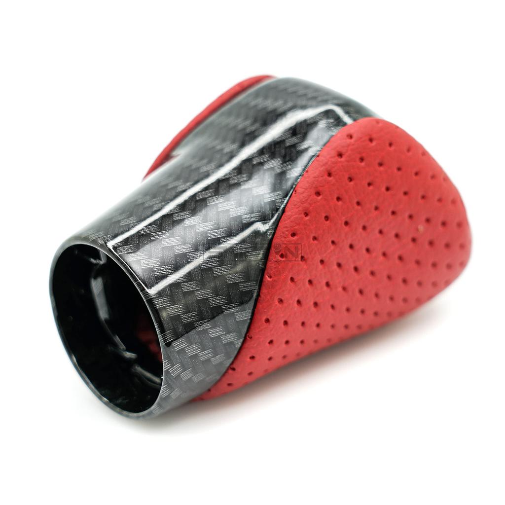 SHIFTIN Gear Shift Knob Shifter for Lexus ES GS GX NX RC RX 200t 300 350 3450h 450hL 350L Red Fiber (Circuit Leather/Carbon Pattern)